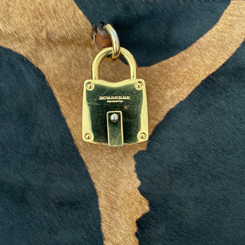 Burberry Black and Tan Shoulder Bag